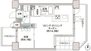 シーズンフラッツ池上の物件間取画像